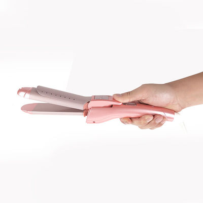 Portable 40W Hair Straightener and Curler with Dual Temperature Options