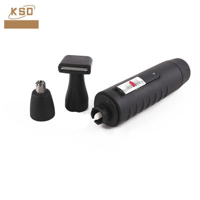 Compact 2 In 1 Electric Nose Beard Hair Trimmer With Stand Battery Operated
