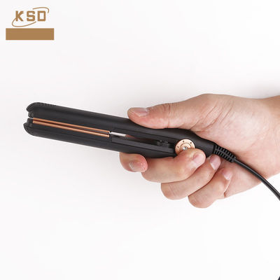 CE ROHS Certified 20W Mini Hair Straightener Flat Iron With Plastic Cover